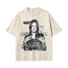 Vintage Daughters of Cain Ausgewaschenes Rundhals-T-Shirt beidseitig bedruckt