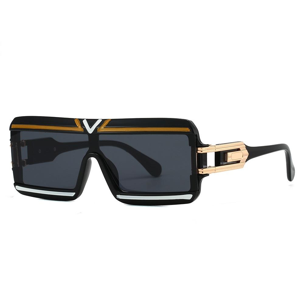 Fashion Popular Square Modern Sunglasses Men Street Black Retro Sunglasses Ins Style Women Male Shades Sunglasses Uv400