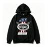 2026 New Unisex Oversized Number 1 Motorcycle Hoodie Autumn Winter Streetwear Vintage Biker Wings Front Print Hooded Sweatshirt