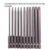 Magnetic S2 Steel Hardened Hex Ball Head Air Driver Bit 1/4" Pneumatic Screwdriver Attachment