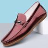 Fashion Fashionable New Men's Breathable Soft Soled Bean Shoes High-quality Brand Men's Genuine Leather Comfortable Round Toe Bean Shoes
