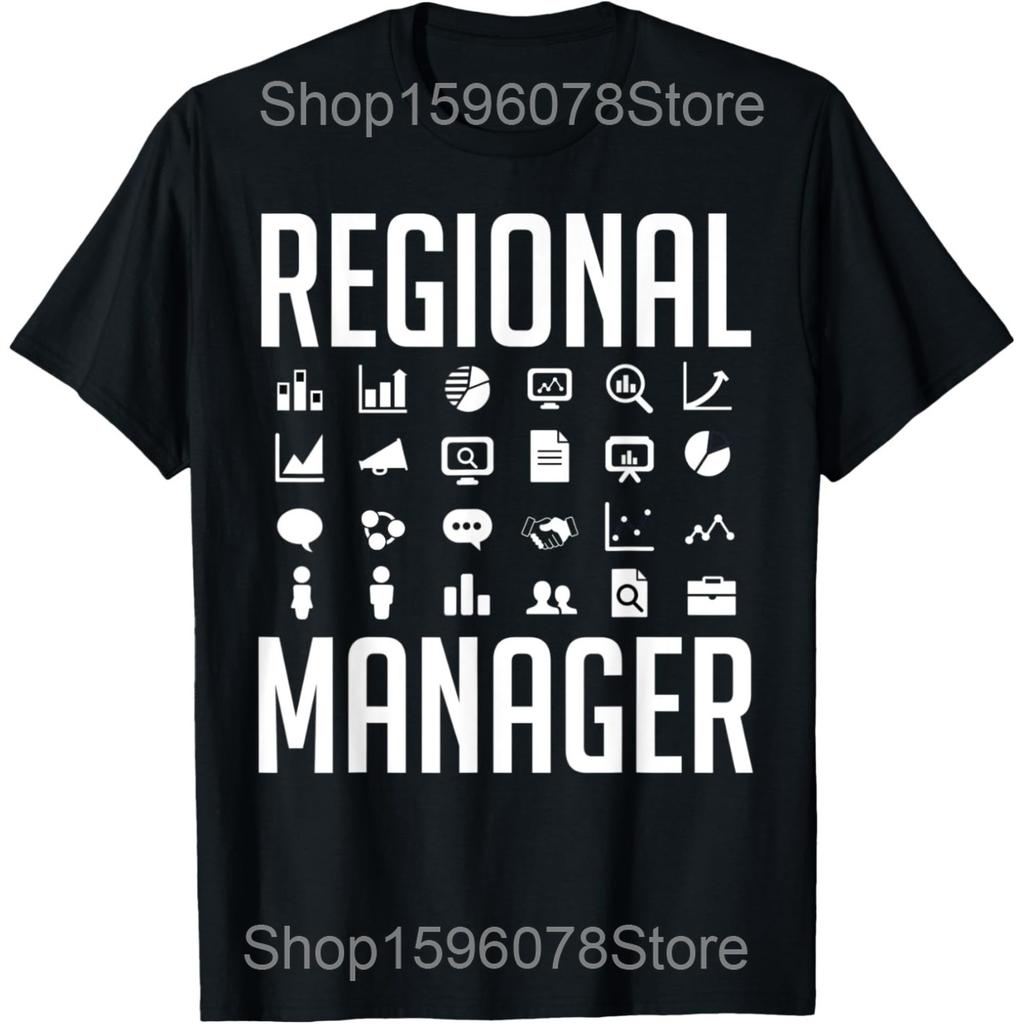 Regional Manager Assistant To The Management T Shirts Men Women Pure Cotton Humor Tee Shirt Short Sleeve Unisex Loose Clothing
