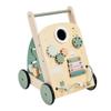 Nordic Style Wooden Bead Maze and Xylophone Push Cart Walker for Kids