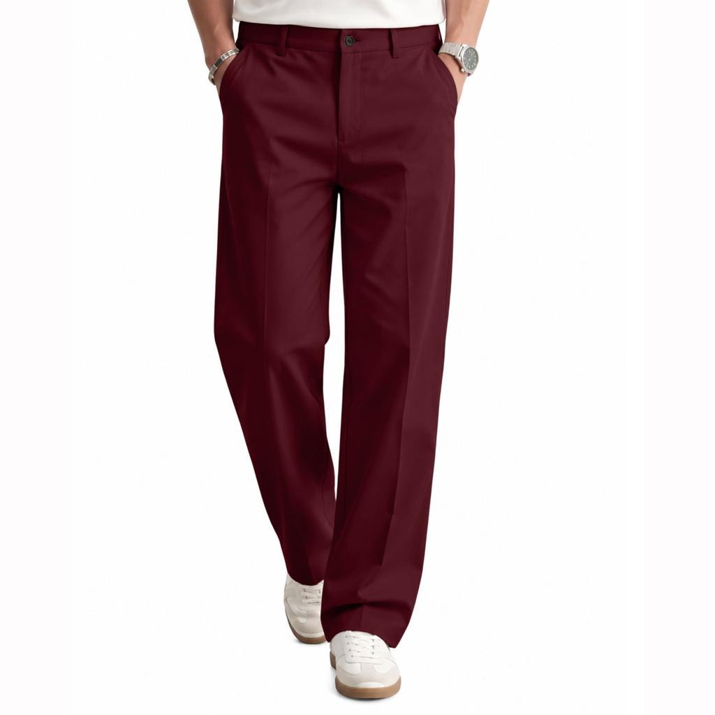 Men's Straight Leg Casual Dress Pants for Spring and Fall Business Casual Everyday Wear