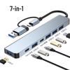2-in-1 7-Port USB Docking Station: Multifunctional Type-C Hub for Computers & Phones