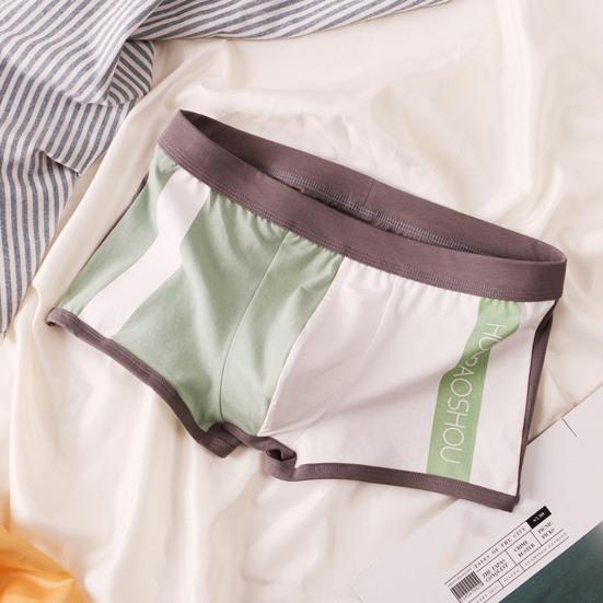 Herre Truser U Konveks Fargeblokk Stretch Elastisk Midje Medium Høyde Sexy Undertøy