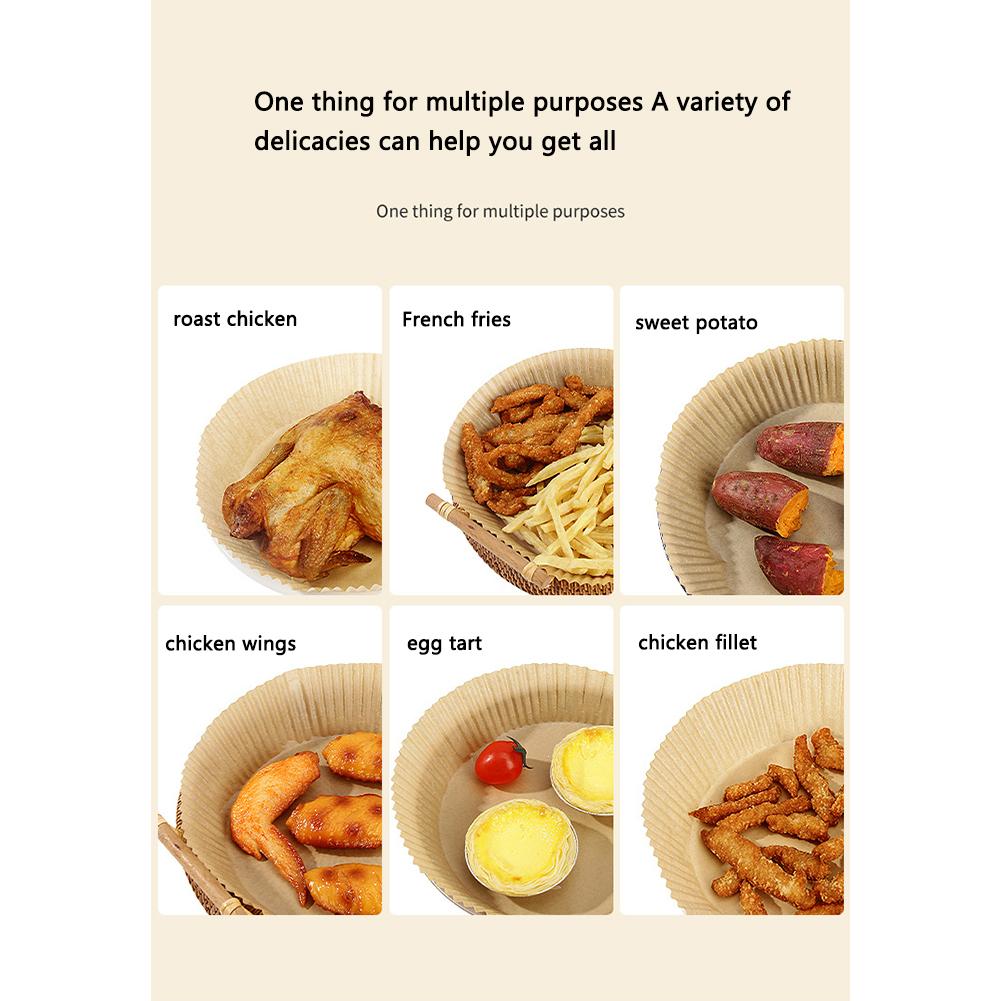 Air Fryer Special Oil Paper Tray Kitchen Baking Square Silicone Non-stick Paper Liner