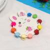 Children's Cute Rabbit Cartoon Hair Clips - Mini Colored Plastic Claws for Girls