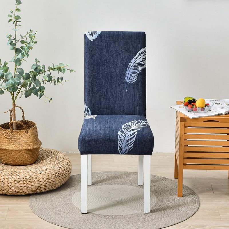 Universal Simple Chair Cover, One-Piece Elastic Dining Chair Cover, Plaid Household All-Inclusive Elastic Dust Cover