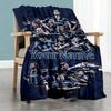 Inter Milan Personalized Name Blanket Throw Personalized Blanket Comfortable Suitable for Bedding Office Chair Couch Living Room