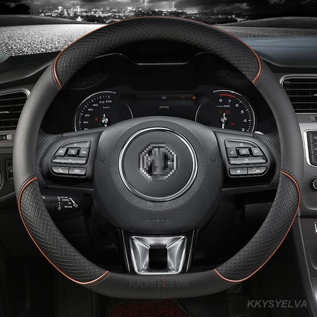 Coprivolante in Pelle Microfibra 38cm 15" Per MG 3 5 6 HS ZS EV MG3 3SW MG5 MG6 MG7 ZR EHS GT EZS Accessori Auto