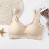 Women Seamless Wire Free Latex Vest Style Sleep Yoga Sports Bra