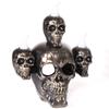 Skulls Figurines with Sandalwood Smoke Ornaments LED Lights Illuminate Your Ghost Festival Display Halloween Decorations