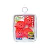 Cute Simulation Salmon Octopus Plush Keyring Soft Seafood Vegetable Bag Charm Unique Party Gift for Kids
