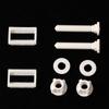 2Pcs Plastic Toilet Seat Hinge Bolt + Fitting Screws +Nuts Washers Kit For Home Bathroom Accessories 6.3*4*2.5cm