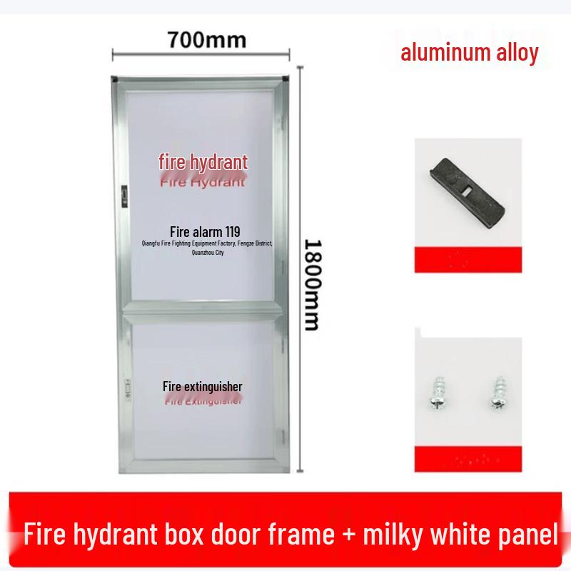 UKGF Fire Hydrant Cabinet Aluminum Alloy Door with Transparent Panel