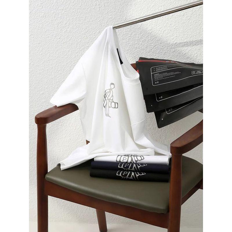 Cuprammonuium Soft Cotton Mercerized Cotton Cool Short-Sleeved T-shirt Men's Summer New Clothes Export Men's Ice-Feeling T-shirt