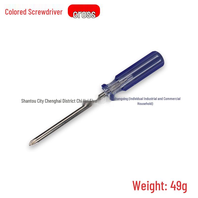 6mm Crystal Screwdriver: Magnetic Phillips & Slotted, Color Strip Design