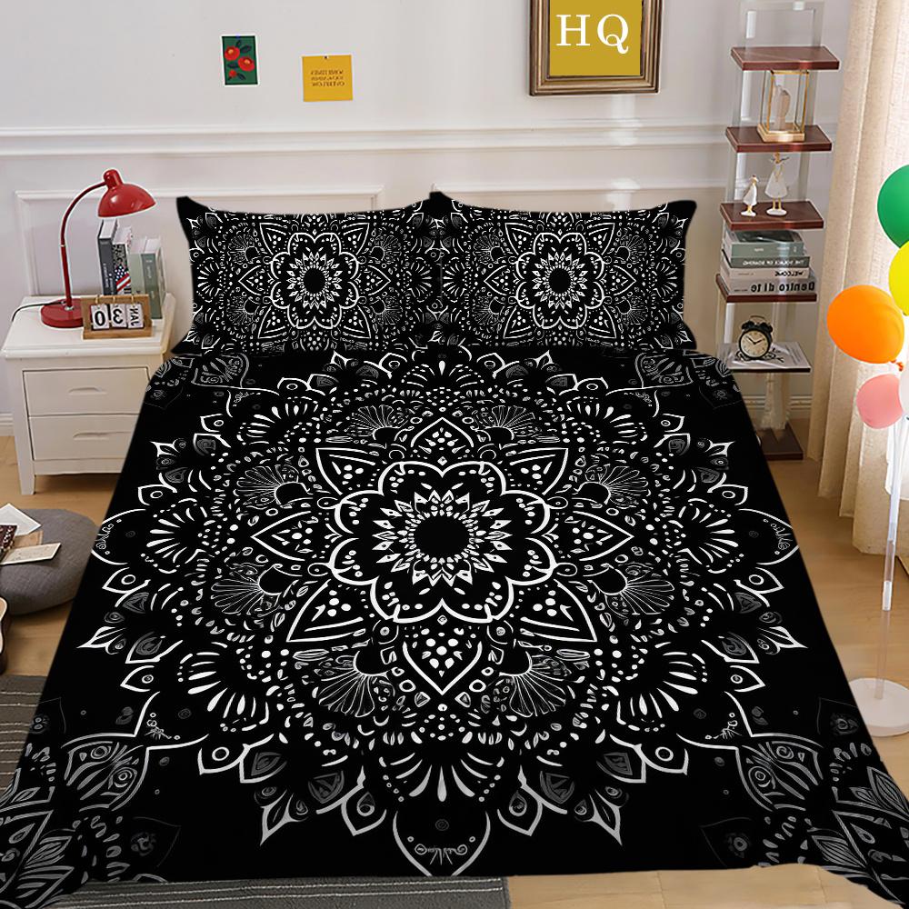 Bettwäsche-Set, 3D-Paisley-Druck, schöner King-Size-Bettbezug, Damen-Luxus-Heimbettwäsche