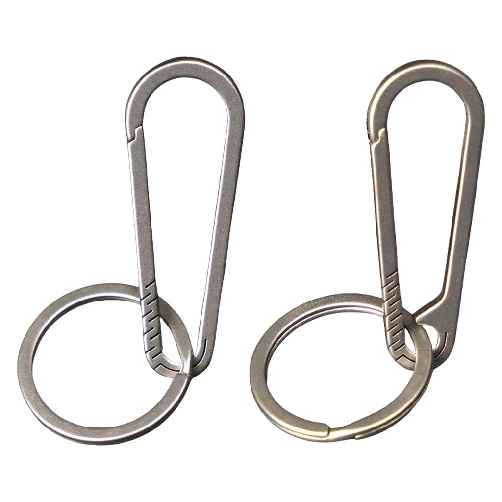 Titanium Alloy Keychain Key Buckle Multifunctional Snap Clip Carabiner Clip Waist Quick Hanging Keychain Buckle Key Hook