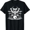 Cat Playing Drum Sunglasses Drummer Drumming Drummers T-Shirt