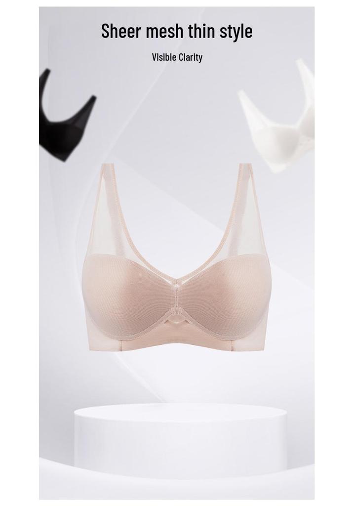 Luxury Mesh Wireless Bra with Real Mulberry Silk Lining