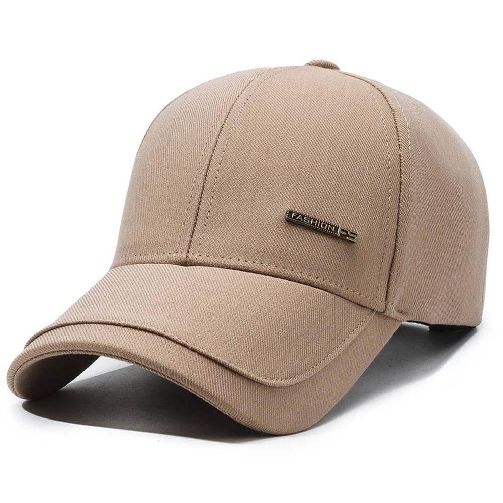Sunscreen Solid Color Baseball Cap Adjustable Simple Sunshade Casquette Men Peaked Hat  Sports