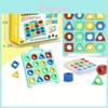 Geometric Shape Recognition Puzzle Educational Toy For Babies And Toddlers With Plastic Blocks For Early Learning
