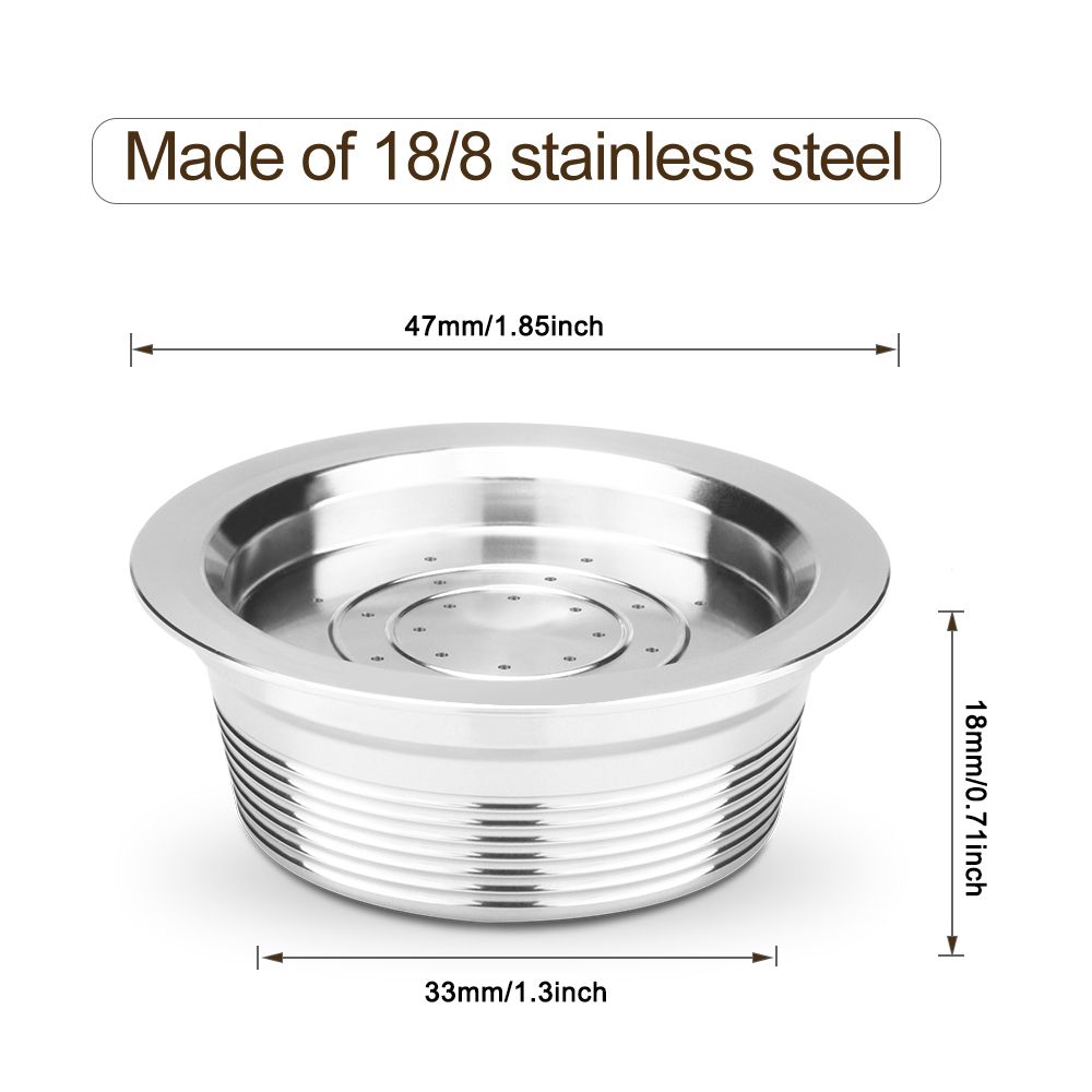 Steel Tamper Espresso Coffee Refillable Capsule Coffee Pod Holder Set Coffee Capsule Reusable Pods