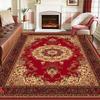 Rood Vintage Perzisch Tapijt Woonkamer Salontafel Tapijt Zacht Kort Fluweel Antislip Wasbaar Slaapkamer Lounge Grote Bank Vloermatten