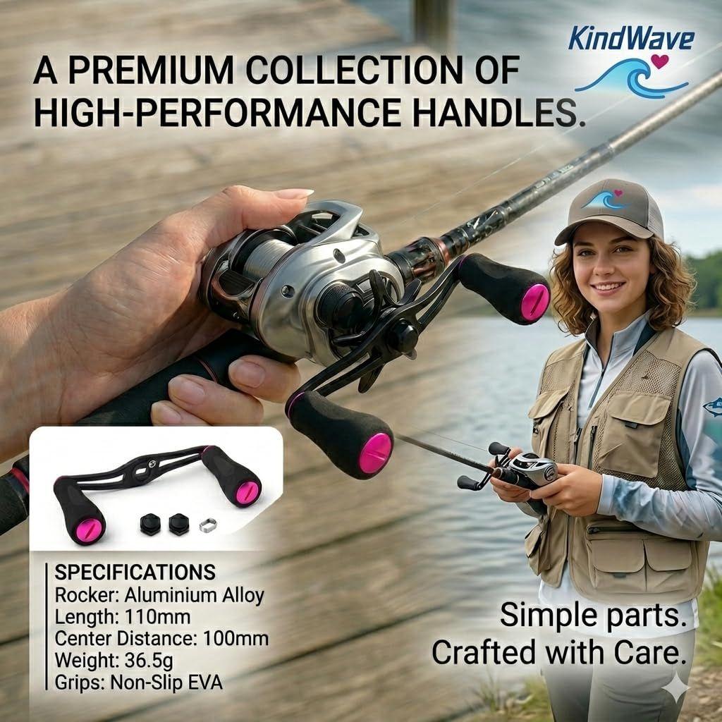 Used Reel parts bait reel handle for left and right use Shimano Daiwa Daiwa Abu Garcia EVA knob Aluminum alloy crank Custom parts Replacement 100mm