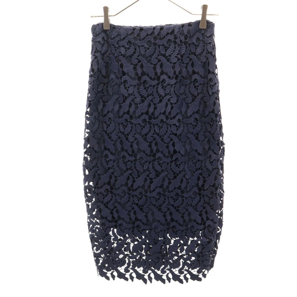 ESTNATION Long Length Total Race Tight Skirt 36 Navy Women Used