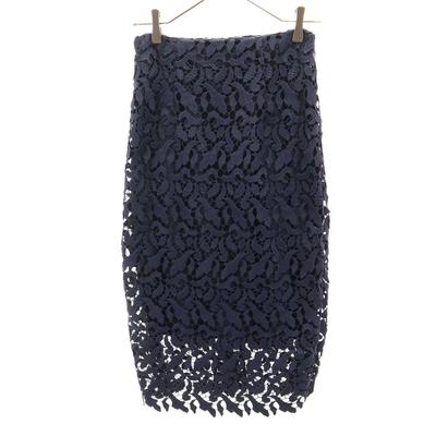 ESTNATION Long Length Total Race Tight Skirt 36 Navy Women Used