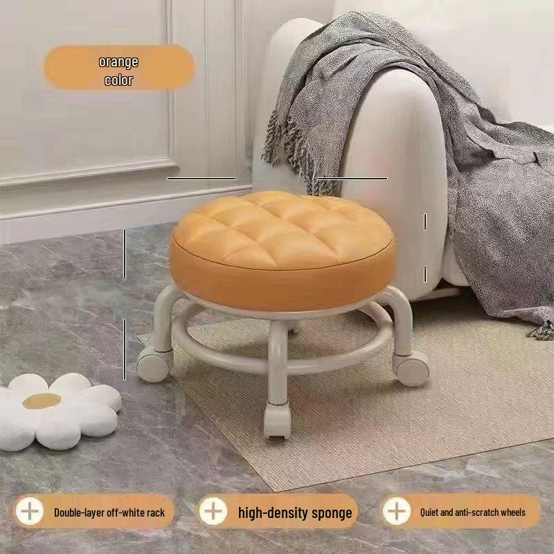 Universal Rolling Low Stool - Versatile for Kids, Adults, and the Elderly