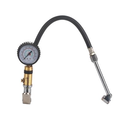 14" Kofferraum Motorradreifen Reifendruck Manometer Luftaufblasgerät Aufblasbare Pumpe Pistole