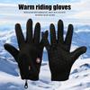Motorcycle Gloves Winter Warm Touchscreen Outdoor Sports Gloves for Men Women Waterproof Windproof Anti-Slip Winter Gloves
