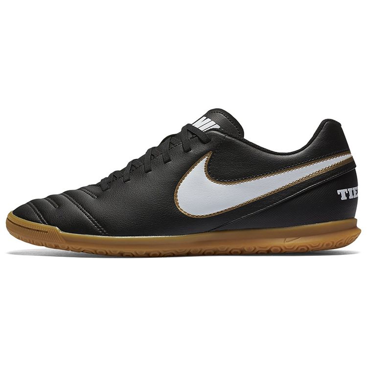 Nike Tiempo Rio 3 IC Black Gum Men Sneakers White 819234-010