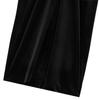 European & American Style Sleeveless Velvet Slimming Long Dress with Pleated Waist and Button Accents