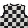 Vans V Neck Sleeveless Knitted Vest Women tops Black White VN000F6WFS8