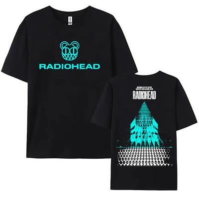 Tricouri Rock Band Radiohead Turneu 2025 Noiembrie Bumbac Modă Mânecă Scurtă Tricou Femei Casual Gât O Unisex Streetwear Tricouri