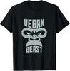 Vegan Beast Workout Gorilla Gym Bodybuilding Fitness Tee