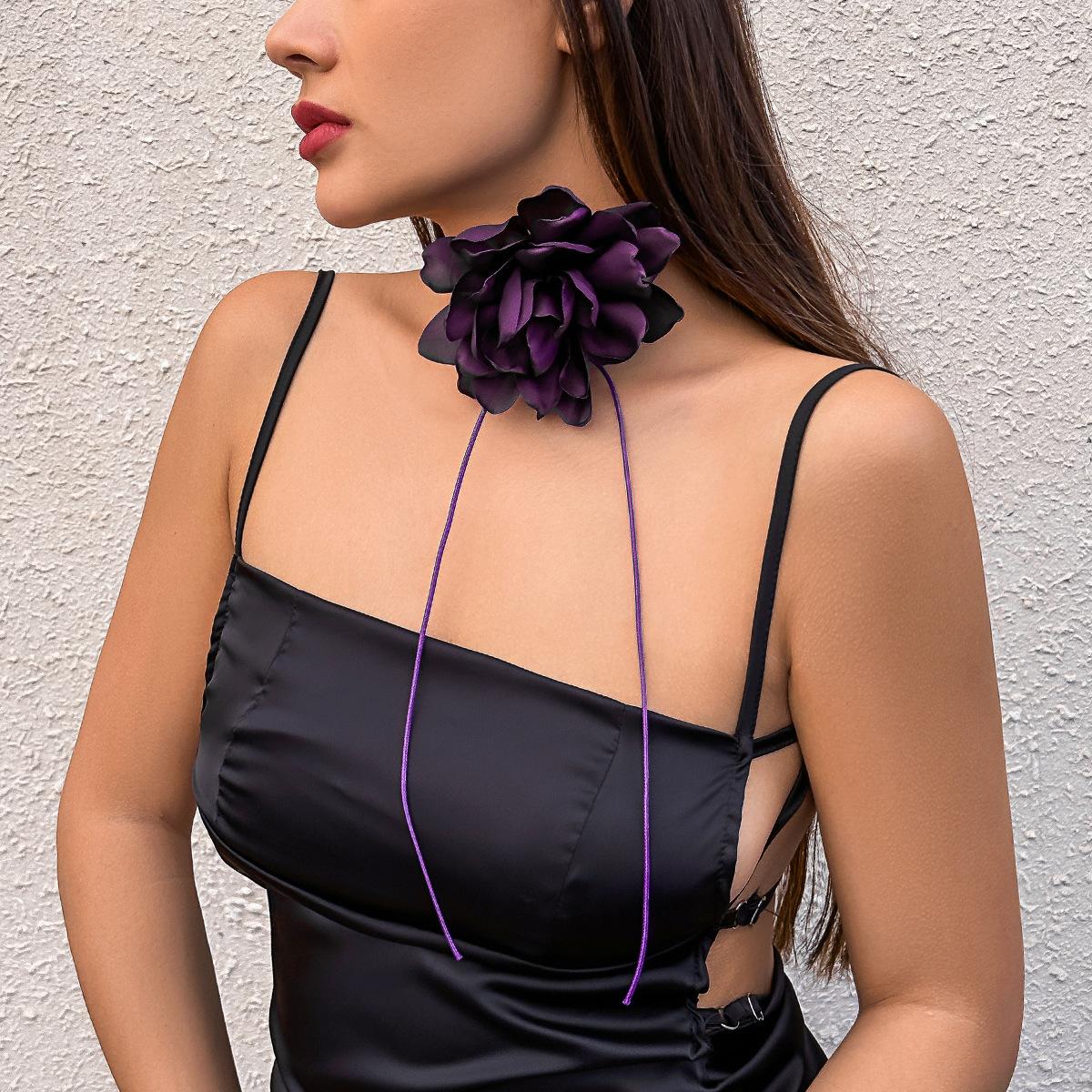 

Креативное цветное пасторальное цветочное DIY колье-чокер на шею женское, простое плетеное ожерелье ручной работы