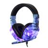 SY830MV Gaming Headset 3.5mm Wired Over Ear Headphones Noise Canceling E Sport Earphone with Mic LED Light AUX+USB for