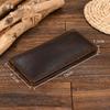 Men's Long Wallet, Genuine Leather Wallet with Multiple Card Slots, Wallet Clip with Layered Cowhide, 20% Discount Wallet, Popular Card Bag