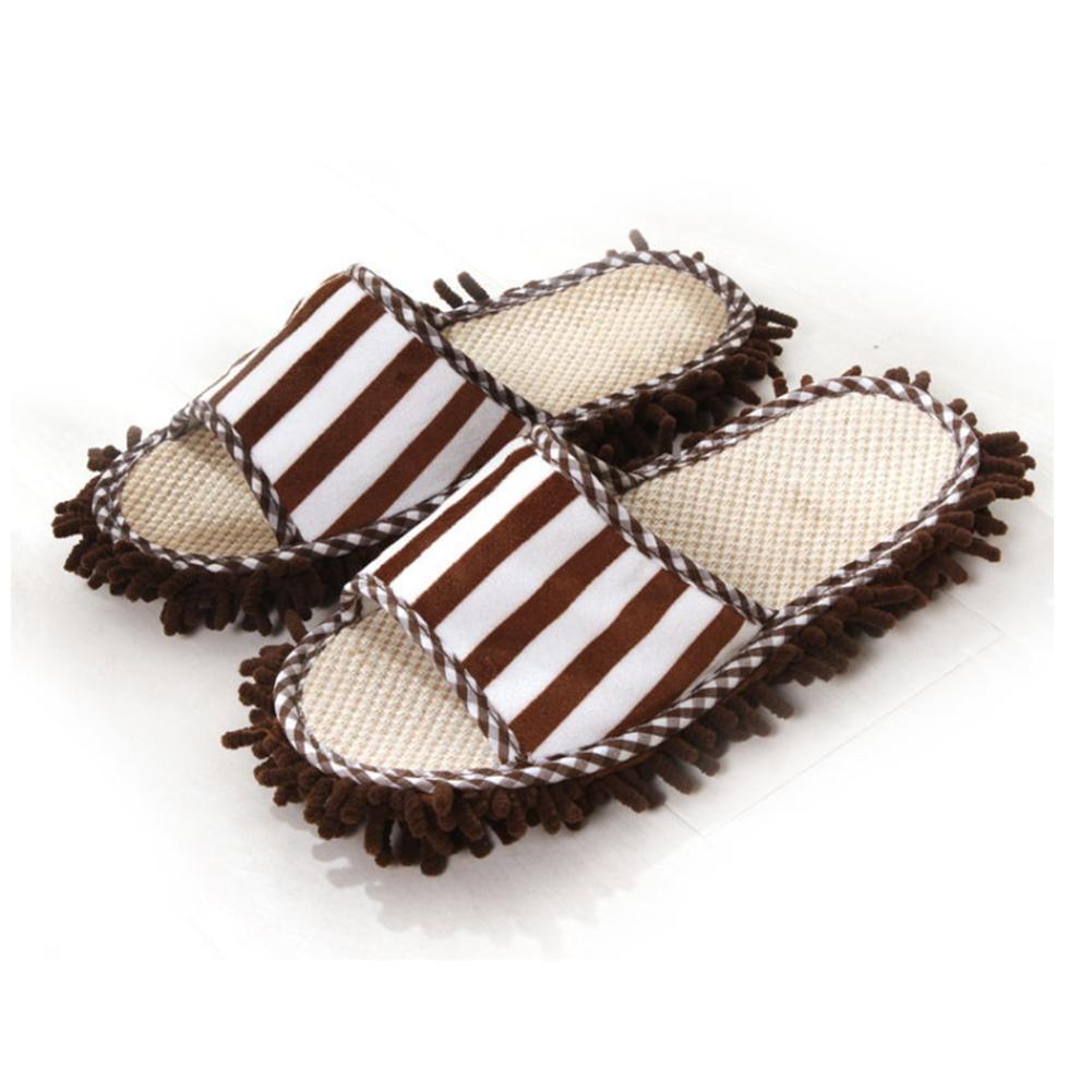 Buy 1Pair Broom Cover Floor Cloth Polishing Dust Mop Slippers C2Z8