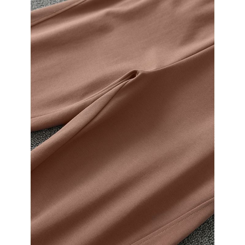 Casual Sports Pants Female Summer Thin Women's Brown Pants Plus Size Harem Pants 2024 New Arrival High Waist Casual Pants