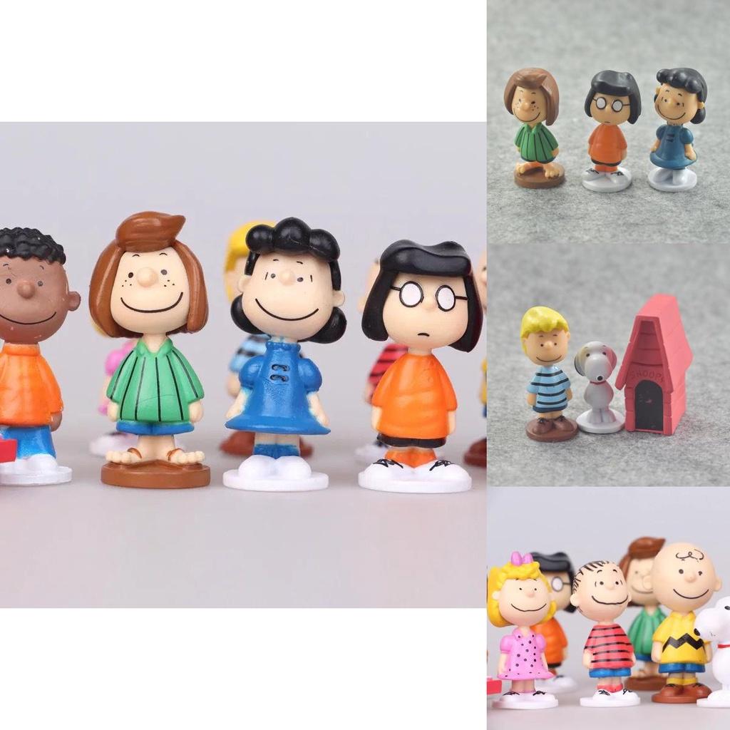 Conjunto de 12 Toppers de Bolo do Snoopy Decore Sua Festa Com a Turma do Peanuts!