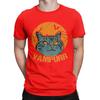 Vampurr Funny Halloween Black Cat Men T Shirts Novelty Tees Short Sleeve Round Collar T-Shirts Pure Cotton Party Clothes