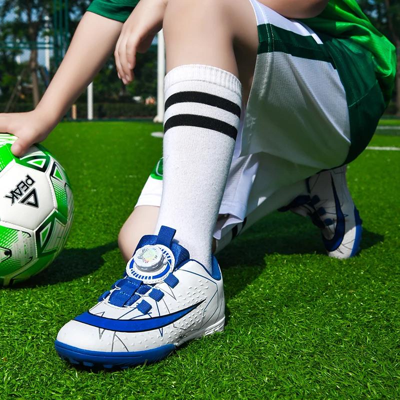 Children Sneakers Top Quality Field Kids Non-Slip Cleats Soccer Shoes Girls Futsal Ultralight Boy Turf Training Football Boots