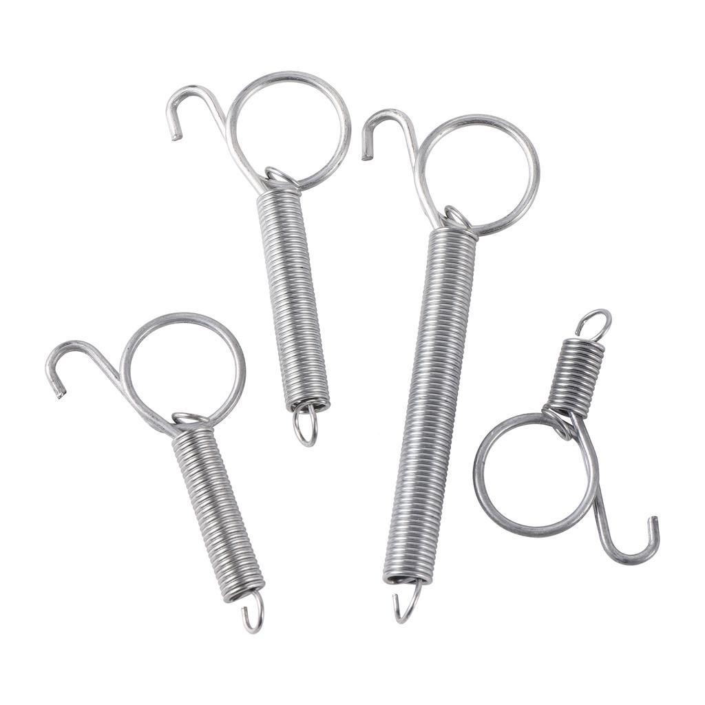 20Pcs Bird Cage Door Spring Hook Rustproof Wire Lock for Rabbit Chicken Parrot Quail Pigeon Pet Enclosure Easy Install Closure